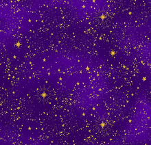 Load image into Gallery viewer, STARRY SKY COSMOS FABRIC - PURPLE
