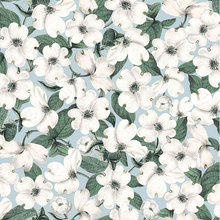 Load image into Gallery viewer, PACKED WHITE FLOWERS FABRIC
